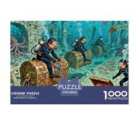 Underwater Archaeology Expedition Wooden Jigsaw Puzzle Waterproof 1000 Piece Puzzles for Adults Fun Educational Games