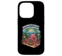 Underwater Basket Weaving Champion Octopus Funny Case for iPhone 14 Pro