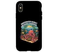 Underwater Basket Weaving Champion Octopus Funny Case for iPhone X/XS
