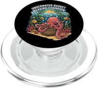 Underwater Basket Weaving Champion Octopus Funny PopSockets PopGrip for MagSafe