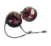 Underwater Brushless Motor Thruster, 12-24V (3S-6S), 5kg Thrust, 4mm Banana Plug for Unmanned Boat/Kayak/Fishing Boat(1 Pair)