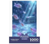 Underwater Bus Puzzles 1000 Piece Challenge Toy Adults And over 12 Years Old Puzzle Game Educational Challenge Relaxing Play Home Decoration Gift 52x38cm/1000pcs