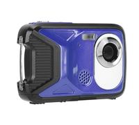 Underwater Camera, 16.4ft Range Face Detection 21MP Waterproof Digital Camera 1080P Panoramic Shooting for Diving (Blue)