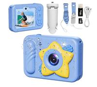 Underwater Camera, 48MP Waterproof Digital Camera, 5ft with 32GB Card, Floating Auto Focus Waterproof Camera with HD Screen, 8X Digital Zoom, for Water Park