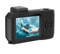 Underwater Camera Dual Screen, 65MP 4K Waterproof Camera with 2500mAh Battery, 10x Zoom 33FT Waterproof Digital Camera for Snorkeling Diving Swimming (Orange)