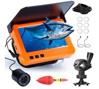 Underwater Camera for Fishing Portable Fish Finder Real Time Underwater Fishing Camera 100ft Long Cable,4.3" HD LCD Monitor&IR LED Night Vision Wide Angle Lens Kayak Lake Boat Ice Fishing Fish Camera