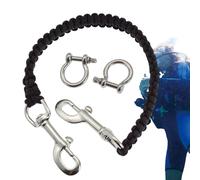 Underwater Camera Lanyard - Durable and Safe Stainless Steel | 7 Core Manually Diving Accessory | For Diving Snorkelers, 360° Retractable, Quick Release