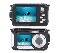 Underwater Camera, UHD 2.7K 48MP Camera Autofocus with Dual Screen,10FT Compact Digital Camera, Fill Light Underwater Camera for Snorkeling