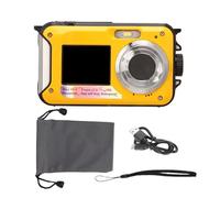 Underwater Camera, Under Water Camera Digital Camera with High Resolution 2.7K 48MP 10ft for Outdoor Photography (Yellow)