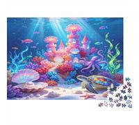 Underwater Castle 1000 Piece Jigsaw Puzzle for Adults Fantasy Scene Ocean Life 70x50cm/1000pcs