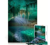 Underwater Cave with Stalactites And Light 1000 Piece Jigsaw Puzzles Mental Dexterity Gentle Engagement Flawless Fit (50x75cm)