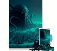 Underwater Citadel Jigsaw Puzzles 1000 Pieces Focus Boost Fun Laser Cut for Flawless Fit Bonding Activity for Loved Ones (38x26cm)