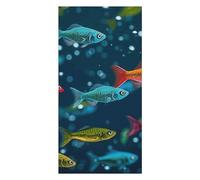 Underwater Colorful Minnows Beach Towels Extra Large, Quick Dry Absorbent Multipurpose, Oversized Beach Towel, Sand Free Foldable Lightweight, Travel Towel, For Beach Pool Camping Travel Vacation, 63x