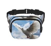 Underwater colorful minnows Fanny Pack for Women Men Fashion Waist Pack Adjustable Belt Bag for Workout Running Travelling Casual Waist Bag, Peace Dove, One Size