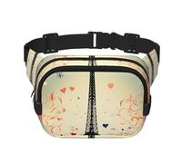 Underwater colorful minnows Fanny Pack for Women Men Fashion Waist Pack Adjustable Belt Bag for Workout Running Travelling Casual Waist Bag, Paris Pattern, One Size
