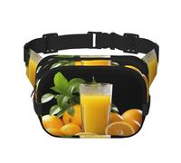 Underwater colorful minnows Fanny Pack for Women Men Fashion Waist Pack Adjustable Belt Bag for Workout Running Travelling Casual Waist Bag, Oranges Orange Juice, One Size