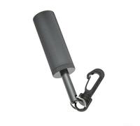 Underwater Communication Scuba Dive Rattle with Aluminum Alloy, Quick Release Hook, Produces Clear and Loud Sound Signals for Diving Partners (gray)