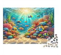 Underwater Coral Reef 1000pcs Jigsaws for Adults 12+, Recycled Premium Paper, Coral Fish Group, Challenging Activity, Stress Relief Relaxation, Great Home Wall Art Decor Gift 52x38cm/1000pcs