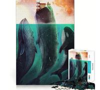 Underwater Creatures Adults 1000 Piece Jigsaw Puzzle Memory Fun Game Clean Cut Sturdy Components Unique Gift for Stress Relief (38x26cm)