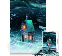 Underwater Creatures Jigsaw Puzzle for Teenagers 1000 Pieces Intellectual Fun Mind Calming Fun Fine Cut Winter Gift (38x26cm)