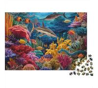 Underwater Creatures Underwater World Extremely Difficult And Fun Puzzle Game Designed for Adults Suitable As A Gift Suitable for Decoration 1000pcs (75x50cm)