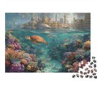Underwater Creatures Underwater World Extremely Difficult And Fun Puzzle Game Designed for Adults Suitable As A Gift Suitable for Decoration 1000pcs (75x50cm)