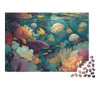 Underwater Creatures Underwater World Extremely Difficult And Fun Puzzle Game Designed for Adults Suitable As A Gift Suitable for Decoration 1000pcs (75x50cm)