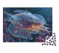 Underwater Creatures Underwater World Extremely Difficult And Fun Puzzle Game Designed for Adults Suitable As A Gift Suitable for Decoration 500pcs (52x38cm)