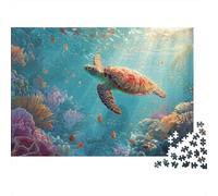 Underwater Creatures Underwater World Fun Educational Game Suitable for All The Family High Difficulty But Not Boring 1000pcs (75x50cm)