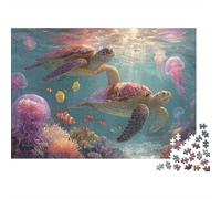 Underwater Creatures Underwater World Fun Educational Game Suitable for All The Family High Difficulty But Not Boring 500pcs (52x38cm)