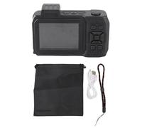 Underwater Digital Camera 65MP, 4K Video, Dual Screen, 2500mAh Battery, 33ft - Intelligent Autofocus, Stabilization, Ideal for Snorkeling and Diving (Black)