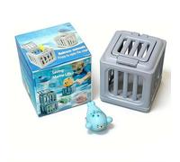 Underwater Dive Rescue Toys, Pool Diving Toys with Storage Fish Boxs, with 1/6 Ocean Animals & Dive Cages Floating Sinkies, Beach Water Treasure Chest Party Gift