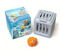 Underwater Dive Rescue Toys, Pool Diving Toys with Storage Fish Boxs, with 1/6 Ocean Animals & Dive Cages Floating Sinkies, Beach Water Treasure Chest Party Gift