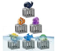 Underwater Dive Toy Set - Floating Sinking Cage Game Pieces, Colorful Water Play Items | Kids Activity Toys for Pool, Beach, Lake, River, Backyard, Summer Holiday, Travel, Outdoor Recreation