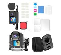 Underwater Diving Case For Hero9-12 Action Cameras Diving Shell Silicone Case Glass Film