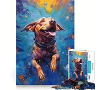 Underwater Dog Jigsaw for Adults1000 Pieces Brain Focus Game Precision Cut Smooth Edges Amusing Challenge for Waiting Time (38x26cm)