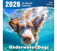 Underwater Dogs 2026 Calendar: Hilarious pups caught mid-splash beneath the surface