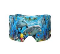 Underwater Dolphin, Full Eye Covers Light Blocking Eye Mask Sleep Eye and Ear Muffs