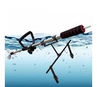 Underwater Drill Propeller DIY Kit, Hand Operated Boat Trolling Motor with Stand/Clamp, Dingy Drill Powered Propeller Emergency Raft Paddle(With Bracket,L-125cm(49 1/4"))