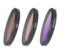 Underwater Filter Set, Ultra-violet Polarizing Neutral Density, 3Pcs Pink Red Purple Diving Lens Filters Set For Insta360 GO Ultra