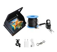 Underwater Fish Finder Display 4.3" IPS Screen with 30-Meter Cable & 195° Wide-Angle Night Vision HD Camera for Fishing