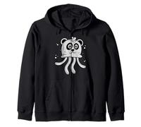 Underwater Fish Sea Cute Jellyfish Panda Lover Zip Hoodie