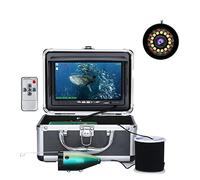 Underwater Fishing Camera, 15M/30M Underwater Video Fishing Camera Fish Finder With DVR Record 16G TF Card 7INCH 1080P Cam Double Lamp For ICE/SEA Fishing(F7AD-2L-30M)
