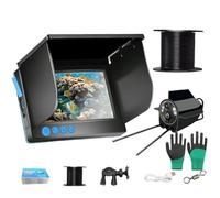 Underwater Fishing Camera,220° Wide Angle IR Night Vision with 5 Inch IPS Waterproof Display,HD Fish Finder with 8000mAh Battery,Portable Fish Finder for Ice,Lake,Boat,Kayak Fishing