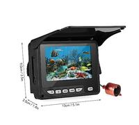 Underwater Fishing Camera, 4.3 Inch Portable Underwater Fishing Camera Fish Finder Waterproof Night Vision Ice Boat Fishing Camera 20M Cable With Carry Bag for Ice Lake Sea Boat Kayak Fishing