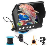 Underwater Fishing Camera 4.3" IPS 5000mAh 30M Cable Fish Finder | 4.3" IPS Display 5000mAh Battery(6-8hrs) 30M Cable(100kg Load) 2 Protectors(Float+Fin) IR Night Vision