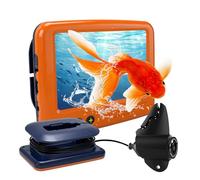 Underwater Fishing Camera, 4.3in HD Screen Portable Fish Camera Infrared Night Vision Fish Finder Camera with 15m Cable 4000mAh USB-C Charging for Ice River and Boat Kayak Fishing