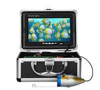 Underwater Fishing Camera, 7 Inch Screen, 1000TVL Camera Fish Finder, 30Pcs IR And White LED Lights, For Ice Fishing, Lake, Sea, Boat (15M Cable)