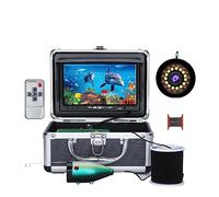 Underwater Fishing Camera, 7inch IPS Fish Finder Underwater Fishing Camera 15pcs White LEDs+15pcs IR LEDS 1080P 15M/30M Camera For Ice Fishing for Ice Lake Sea Boat Kayak Fishing(15M)