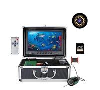 Underwater Fishing Camera, 9 Inch DVR Fish Finder Underwater Fishing 1080P Camera HD 1280*720 15pcs White LEDs+15pcs Infrared Lamp 15m Camera For Fishing for Ice Lake Sea Boat Kayak Fishing(15m cable